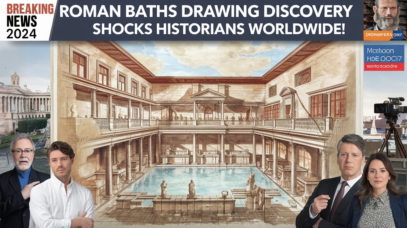 Roman Baths Drawing